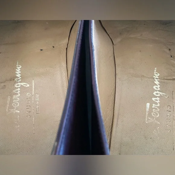 SALVATORE FERRAGAMO Loafers (12, Burgundy, Leather) - Picture 6 of 6